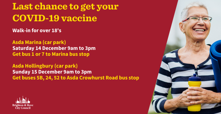 Last chance to get your covid 19 vaccine