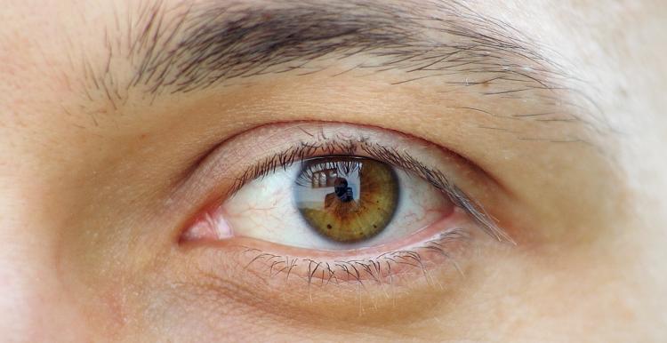 A close-up image of a person's eye.